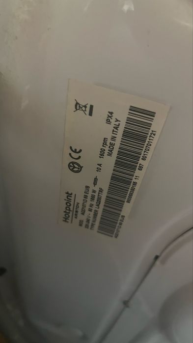 Pralko suszarka Hotpoint Ariston AQD1071D69EU/B