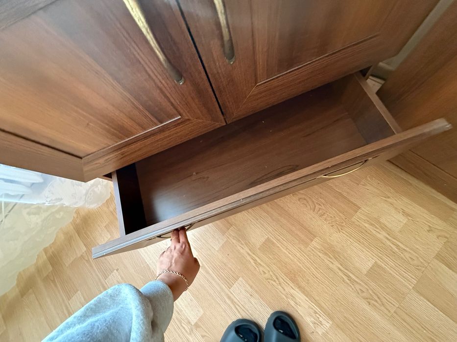 Meble ciemny brąz komplet