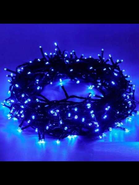 Lampki choinkowe wewnętrzne 300 LED niebieskie 17M