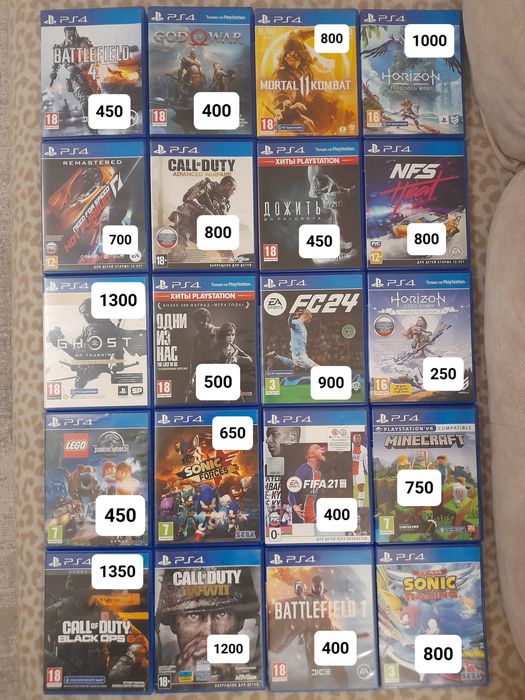 Комплектом або Поштучно диски для playstation