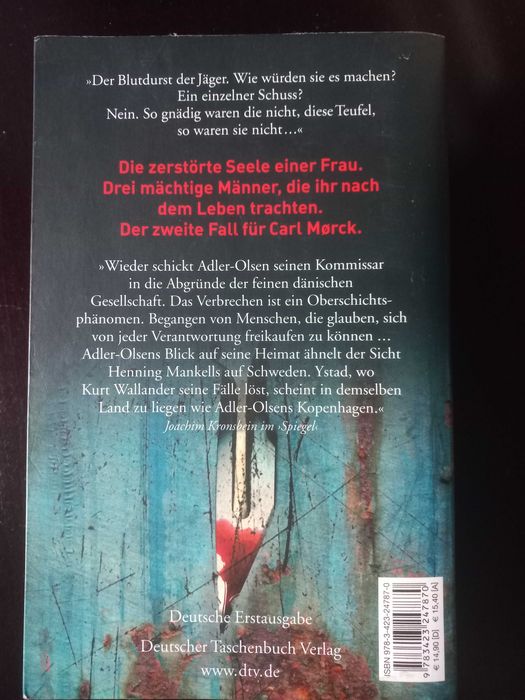 "Schändung: Carl Mørck 2" Jussi Adler-Olsen