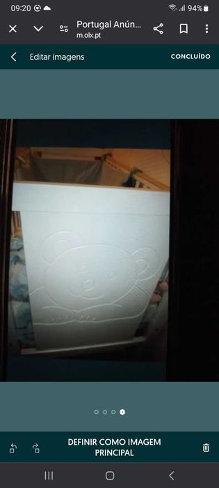 Camo de bebé com colchão com pouco uso.