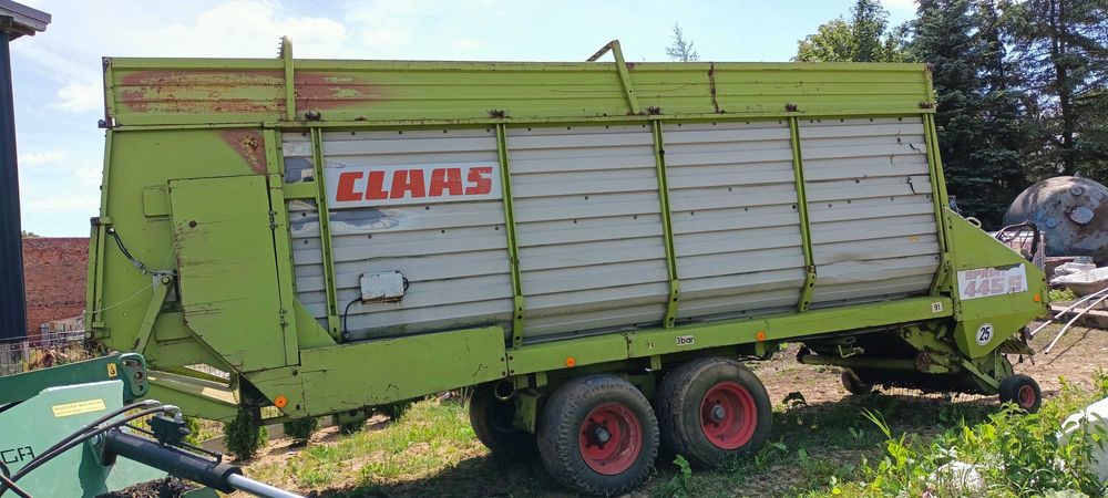 Tandem wywrotka 3-stronna kogel 18t przyczepa samozbierajaca Claas Sprint 445s