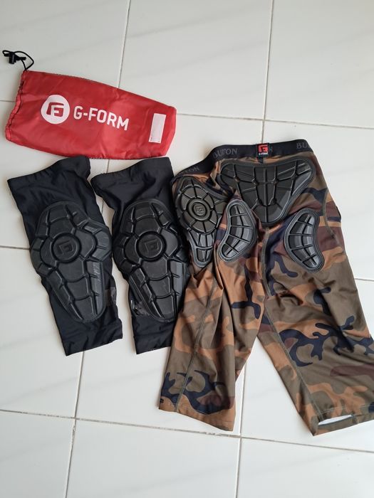 Calções proteção Burton joelheiras g-form Snowboard
