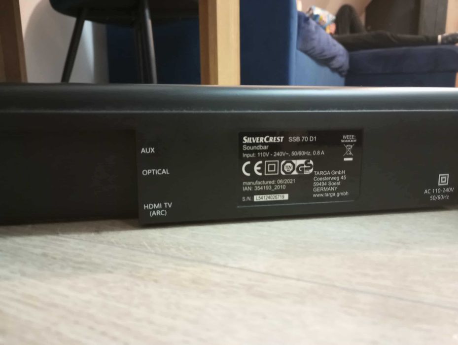 Soundbar głośnik Silvercrest SSB 70 D1
