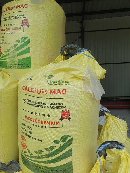 Wapno granulowane nawozowe czarna kreda PROSTO OD PRODUCENTA  magnezem