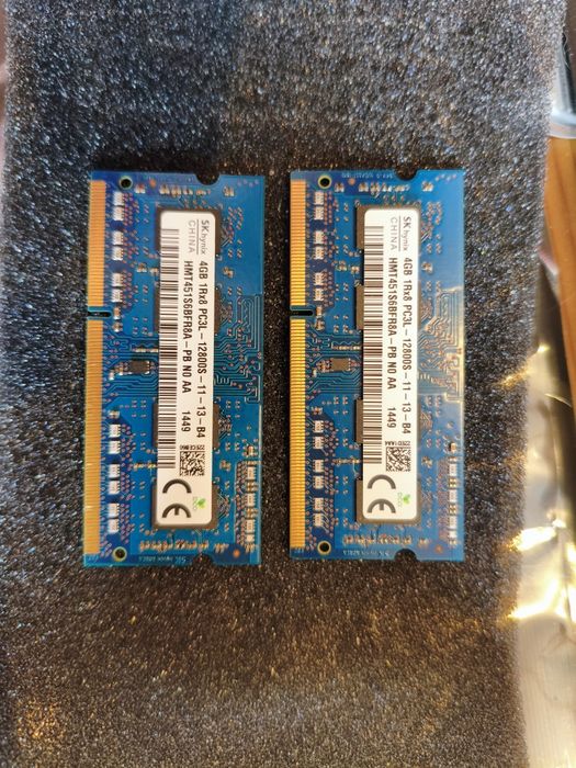 Pamięć RAM hynix 2x 4GB low voltage sodimm