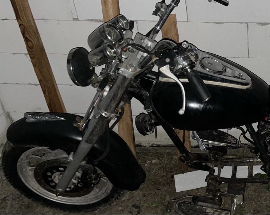 Вилка мото, передня вилка, з навісним або без, вилка чопер, кастом