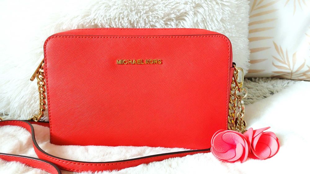 Torba listonoszka Michael Kors Crossbody Jet Set Travel Mandarin