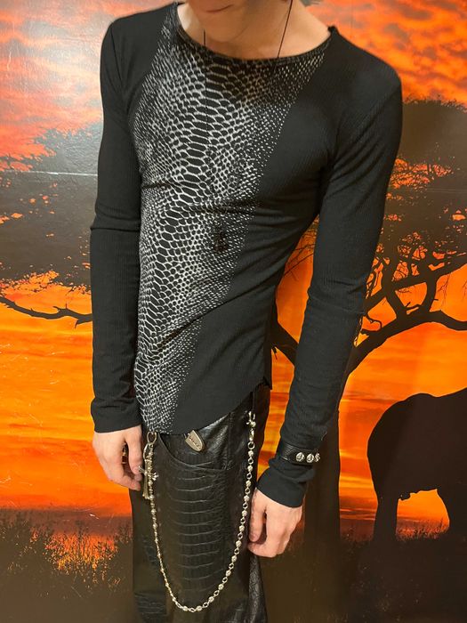 Snakeskin Python Longsleeve | indie sleaze japan ERD IfSixWasNine Undercover