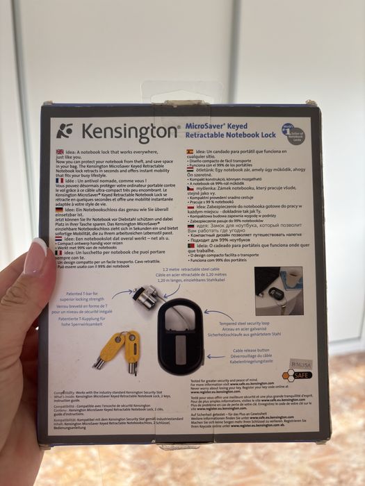 Kensington microsaver notebook lock