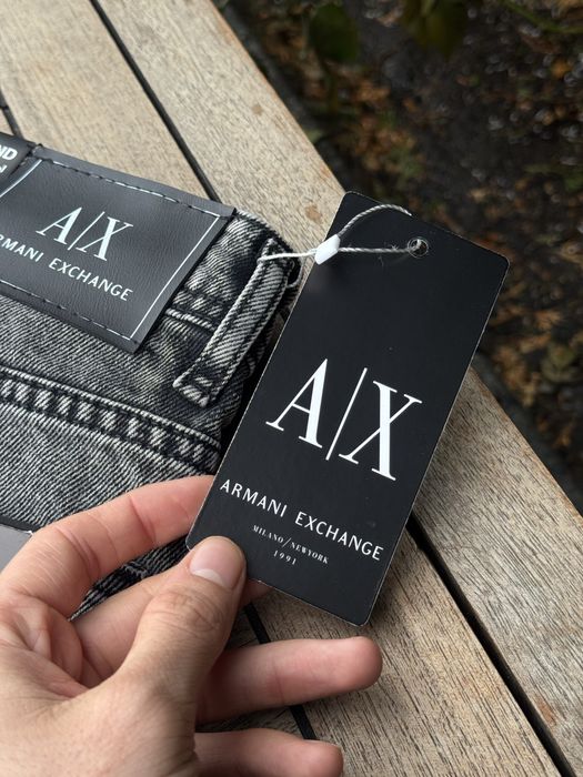 Джинсы Armani Exchange черные мужские джинси чоловічі Армани сірі