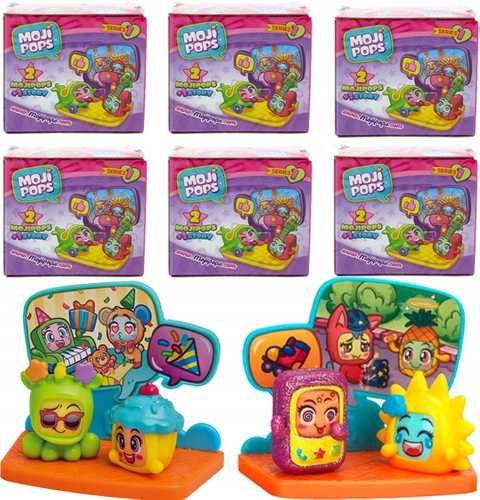 4 X karton +4 saszetki MojiPops figurki Moji Pops PARTY+gratis magazyn