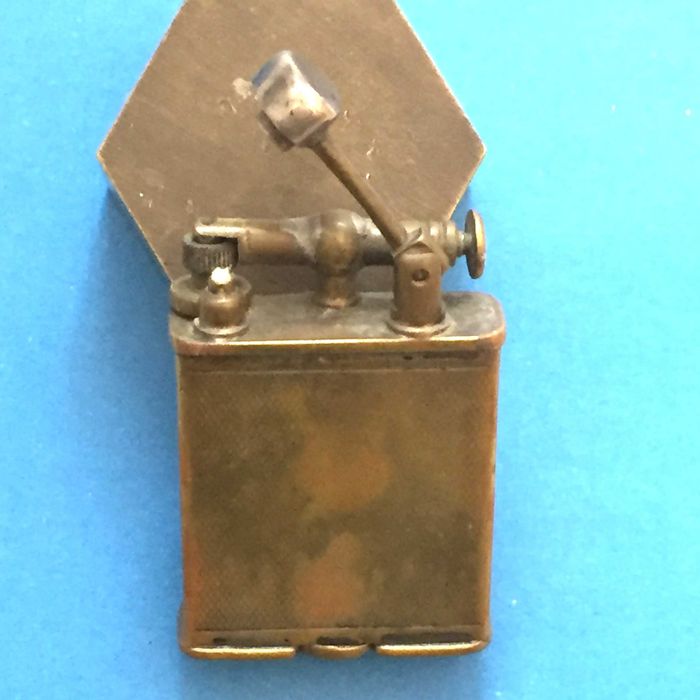 R - Isqueiro gasolina DUNHILL antigo ( data gravada 1933 )