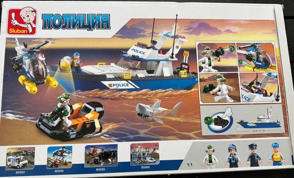 Конструктор SLUBAN "Police" Катер (M38-B0657)