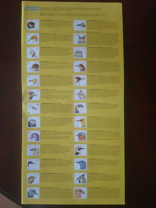 Carteira Especial Aves de Portugal