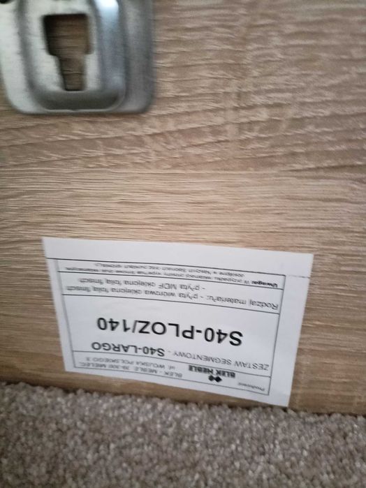 Łóżko brw kaspian 140x200 + materac i dwie szafki