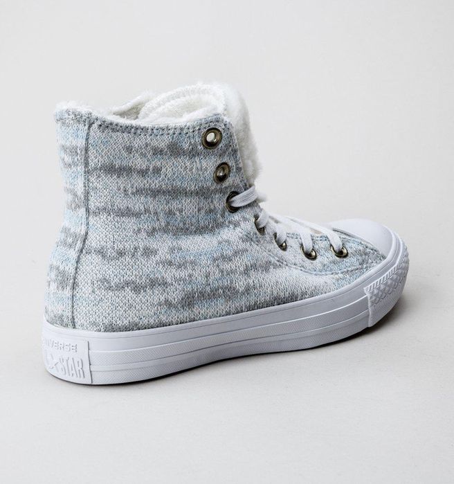 Trampki Converse 36 z futerkiem 553359C biało niebieskie nowe oryginał