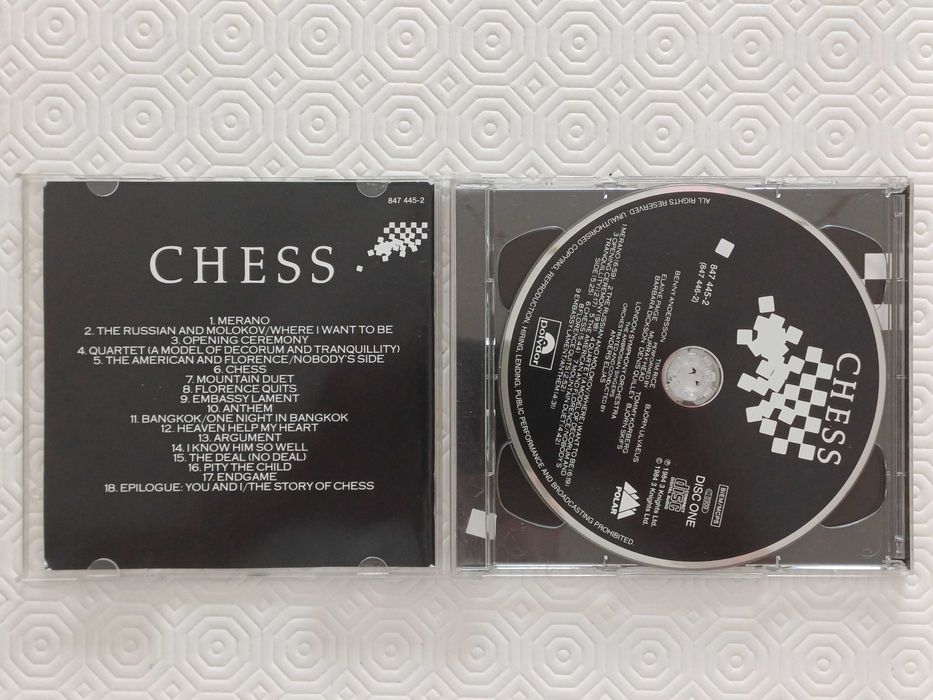 CD duplo CHESS de Benny Andersson, Tim Rice e Björn Ulvaeus