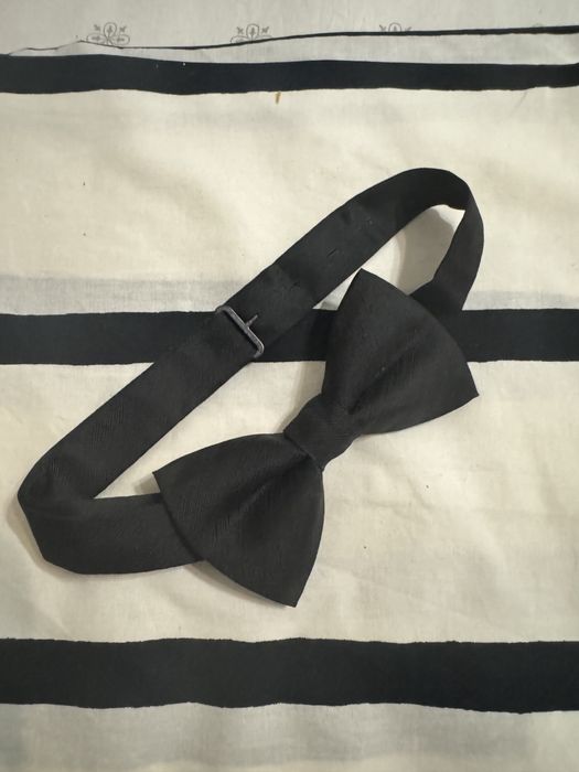 Мужская бабочка черная новая - премиальный аксессуар из дорогой ткани