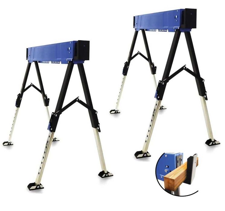 Stojaki robocze składane regulowane 600 kg zestaw 2 szt