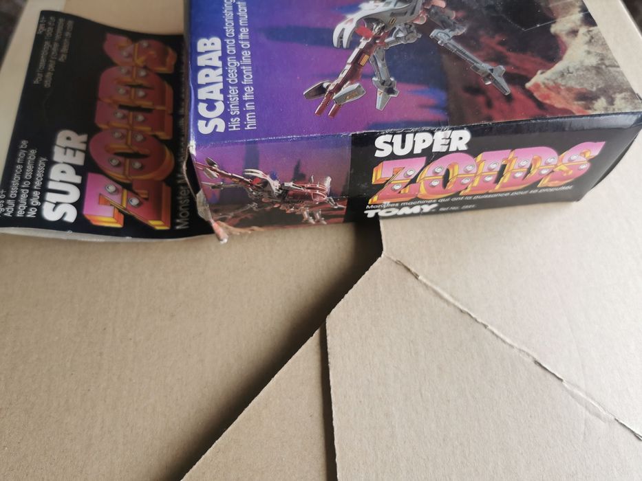 VAZIA!! Caixa Original Zoids Scarab