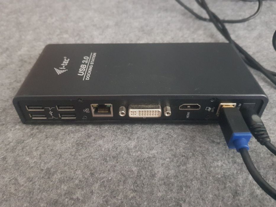 Док-станція i-Tec USB 3.0 для ноутбука, HDMI, DVI, LAN, USB, робоча