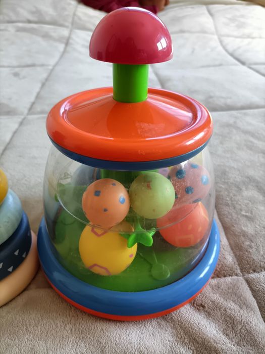 Lote brinquedos bebé encaixe e bolinhas