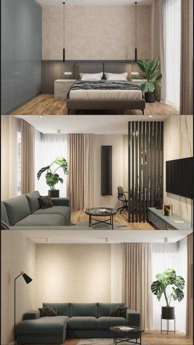 3к в ЖК Липки з частковим ремонтом