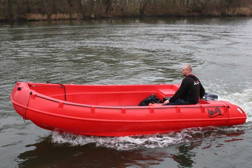 Barco  Whaly 500R VERMELHO em HDPE NOVO com Tohatsu 40 HP de punho