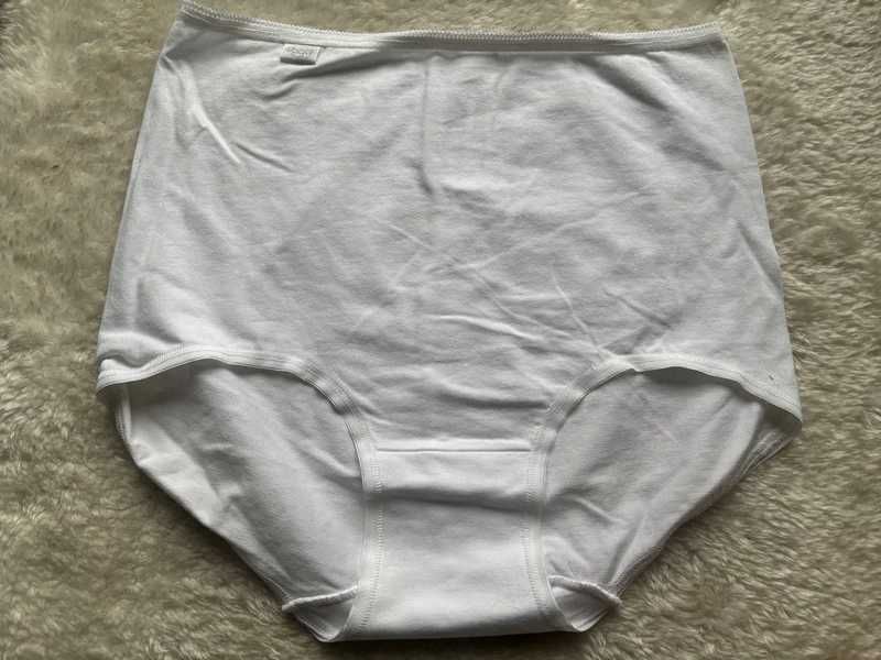 Sloggi by Triumph białe bawełna majtki wyższe 44 2XL model Cotton Maxi