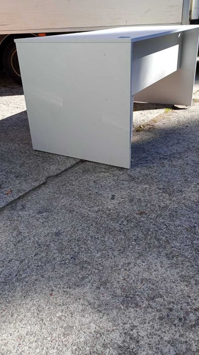 Biurko szare 160x80 biurka stół stoły do biur szkół domu