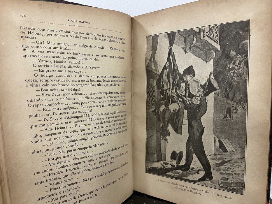 Maria da Fonte – Rocha Martins – 2 Volumes Antigos com 106 Gravuras.