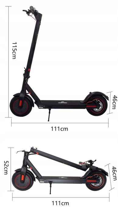 HULAJNOGA ELEKTRYCZNA 500W Mocny Silnik E-Skuter 500W Zasięg 35 KM