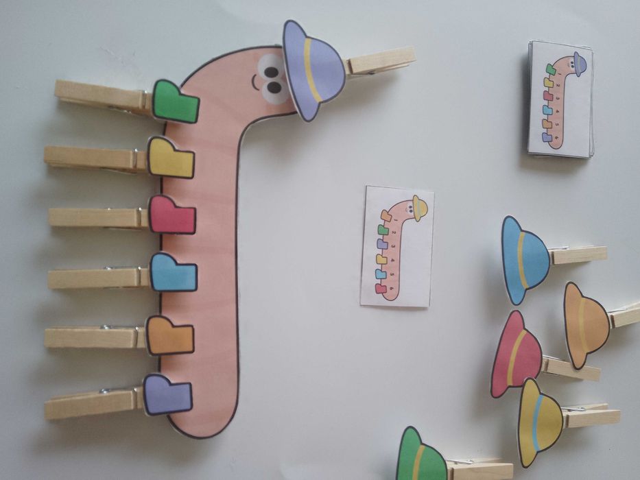 Jogo Montessori lagarta