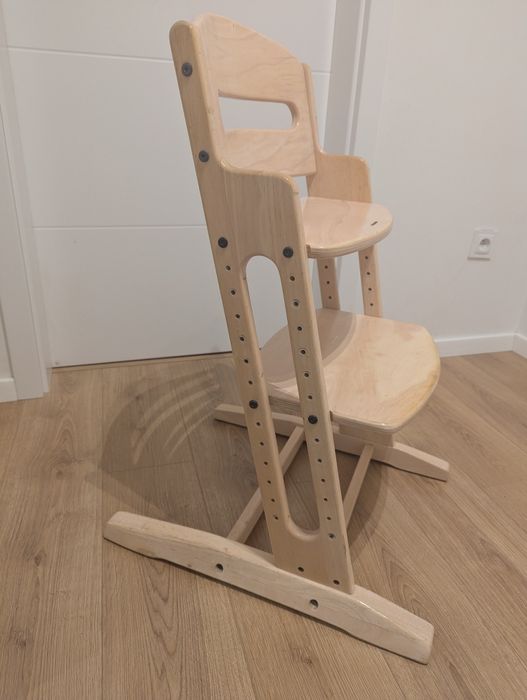 Krzesło krzesełko drewniane naturalne bielone babyDan DanChair