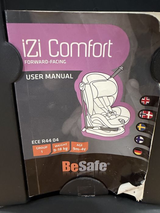 Fotelik samochododowy BeSafe iZI Comfort 9-18 kg