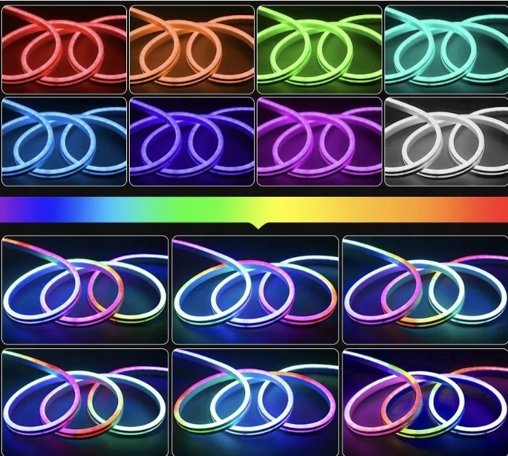 Taśma led - neon - RGB - bluetooth -  6m