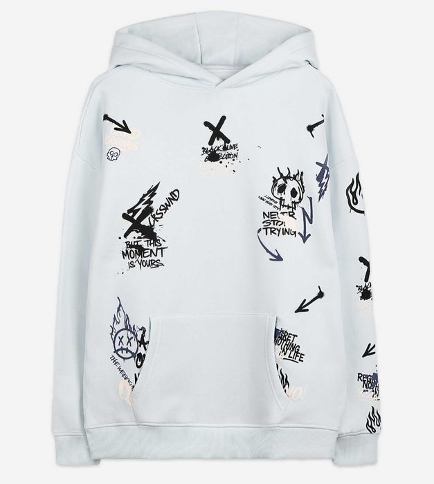 Bluza z kapturem bawełniana, ciepła