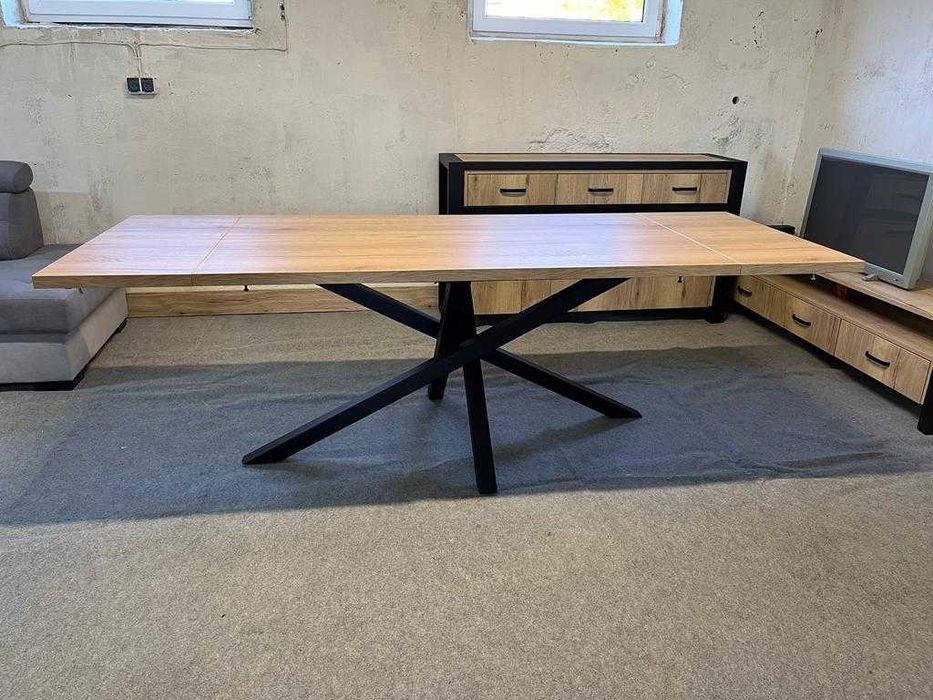 Stół PAJĄK z Solidna Metalową Ramą 160-240 x 100