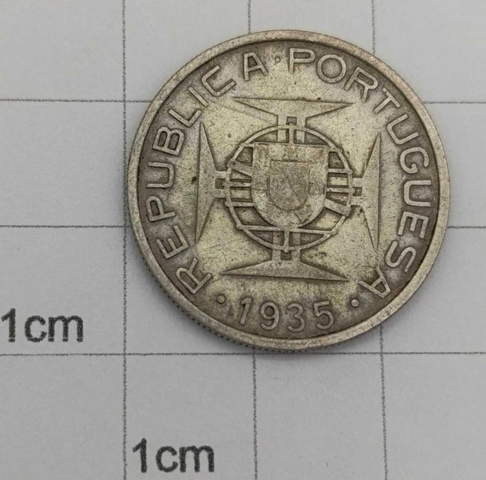 Moeda de 5 Escudos de Moçambique de 1935