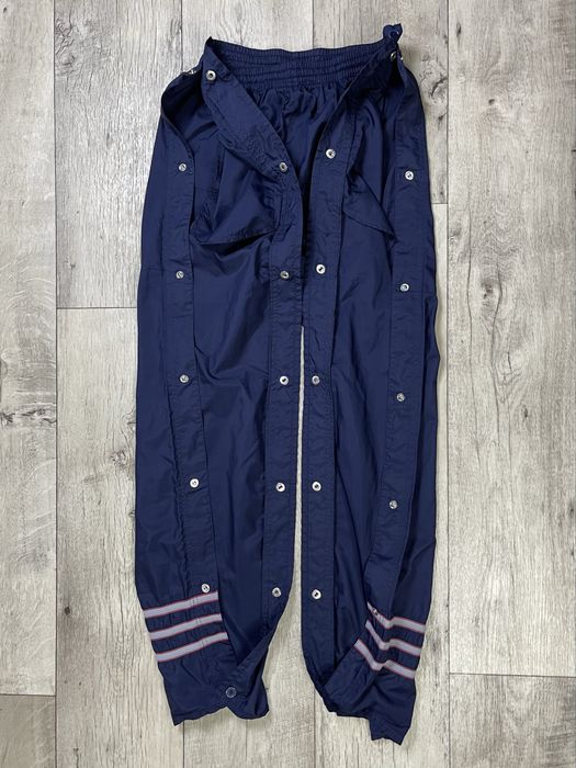 Adidas штаны S размер винтажные на кнопках спортивные синие