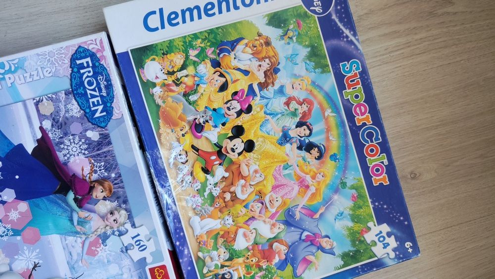 Пазлы набор лот Анна и Эльза Белоснежка спящая красавица Дисней Disney