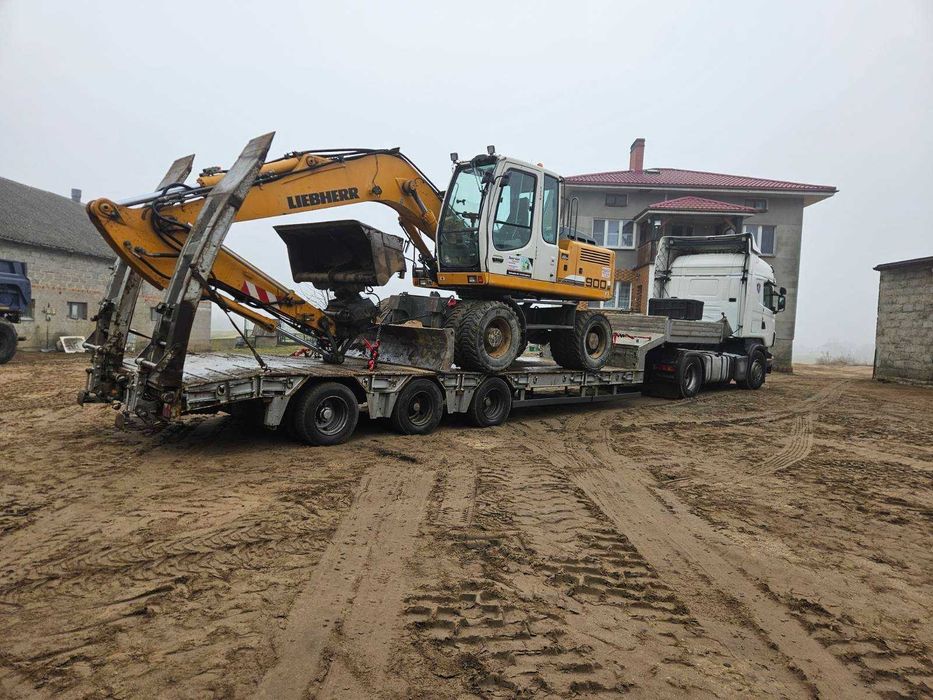 Transport zbóż kukurydzy maszyny budowlane rolnicze ponadgabaryty