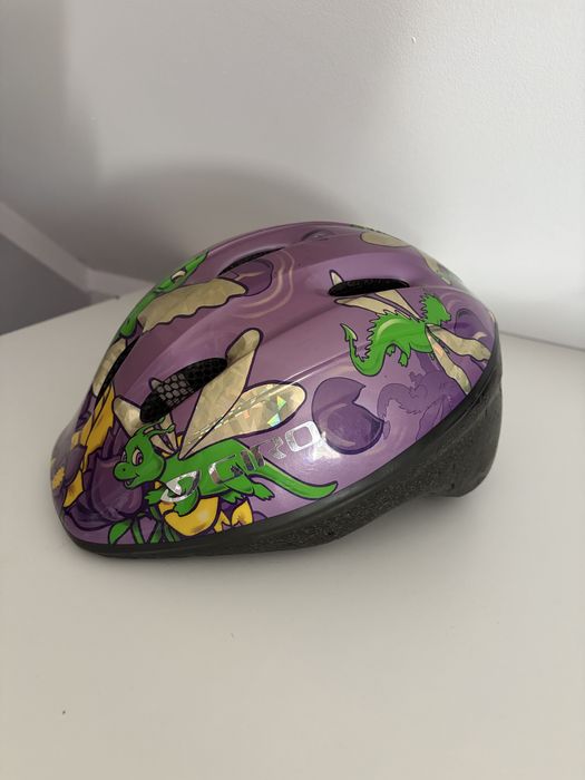 Giro kask rowerowy dla dziewczynki 50- 55 , 54, 53  dinozaur dzieciecy