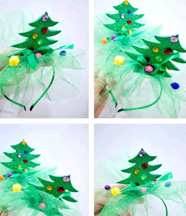 Новорічний обідок,обруч для дівчаток