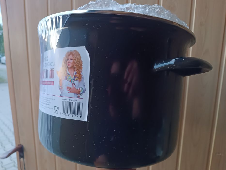 Garnek do pasteryzacji mg home 12 L z pokrywka wszystkie kuchenki