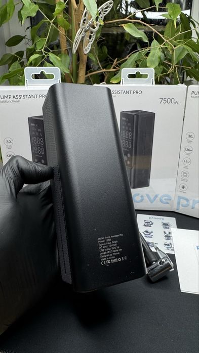 Беспроводной компресор автомобильный, насос Proove Pro 7500 mAh