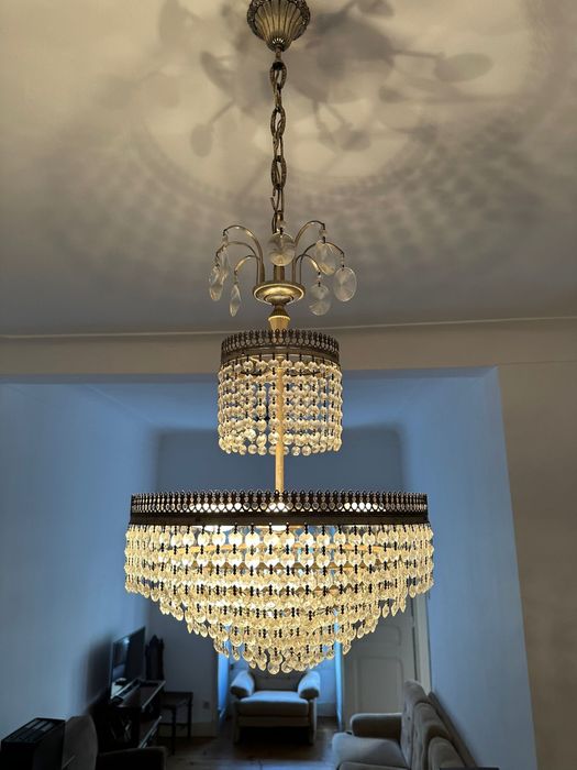 Candeeiro de cristal antigo