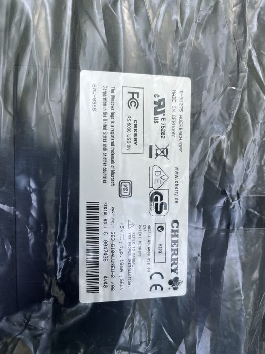 NOWA klawiatura Cherry RS 6000 USB on
